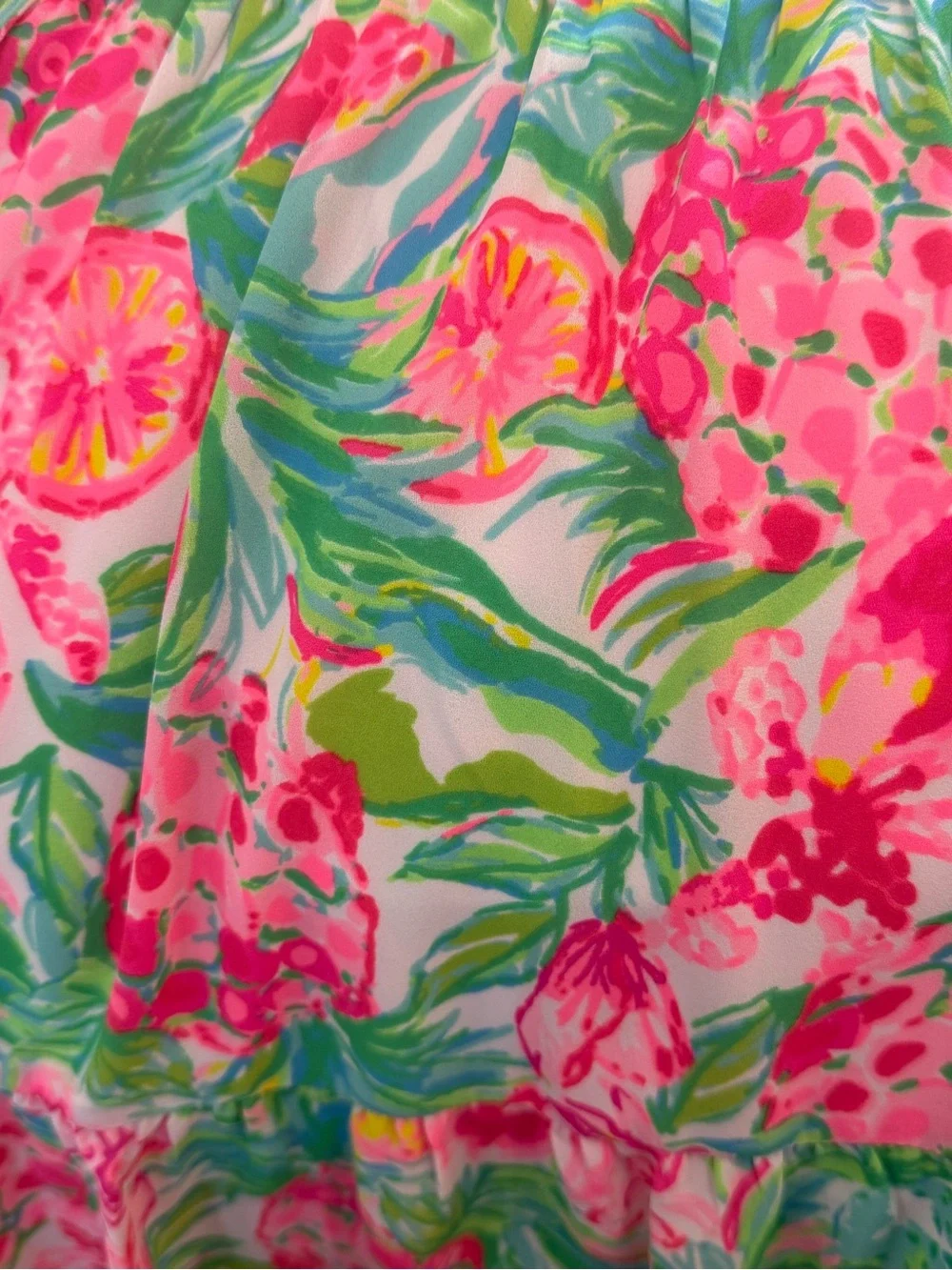 NWT Lilly Pulitzer Carolane Tropical Midi Dress in Resort White Pear Necessities - Picture 2 of 3